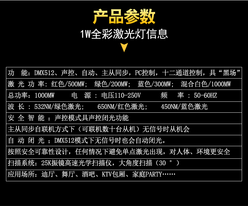 1W激光燈