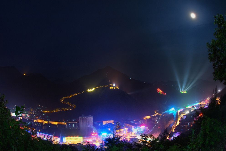 佛坪夜景山體亮化
