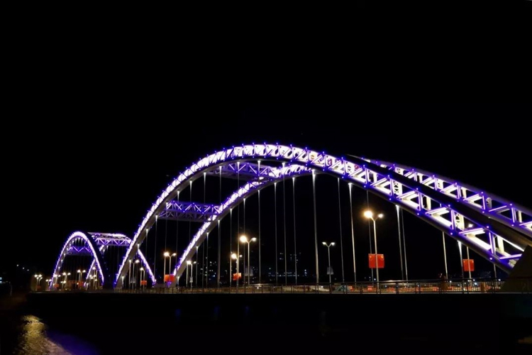 杭州嵊州大橋夜景