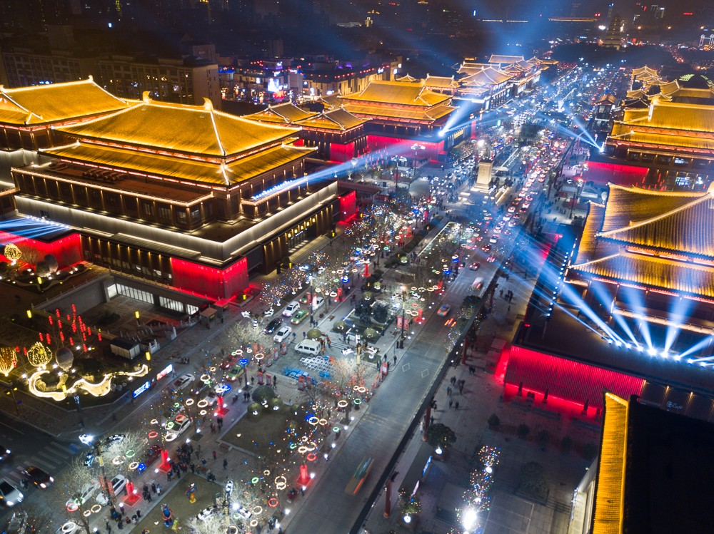 文旅景觀亮化為古城增添動力，西安